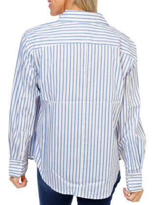 Thumbnail 2: Dear John Women's Stripe Print Button Down Top  