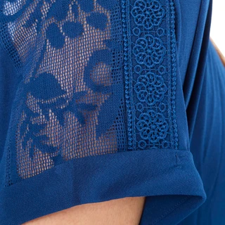 Thumbnail 3: RIO & RIAN Women's Plus Crochet Sleeve Top  