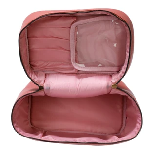Thumbnail 3: IMPRESSIONS 3 Pc Seville Makeup Bag Set with Train Case & 2 Pouches 