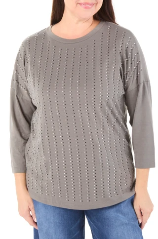 Thumbnail 1: Stem & Vine Women's Plus Double Studded Top  