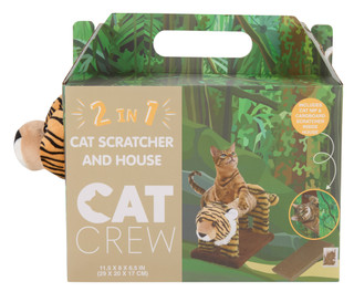Thumbnail 3: Cat Crew 2-in-1 Cat Scratcher & House 