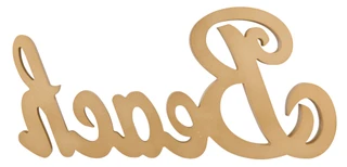 Thumbnail 2: Fancy That 21 In Wooden Beach Script Wall Decor 