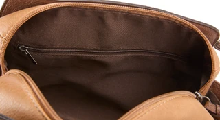 Thumbnail 2: Sage and Saddle Floral Triple Compartment Satchel 