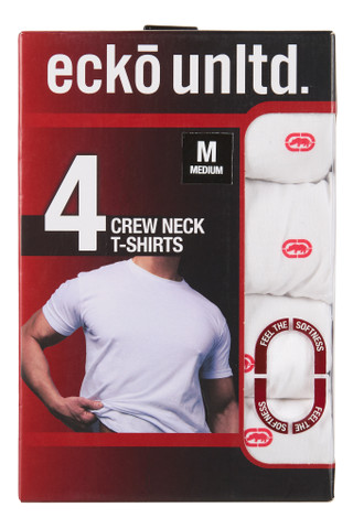 Thumbnail 1: Ecko Unltd Men's 4 Pk Crew Neck T-Shirts 