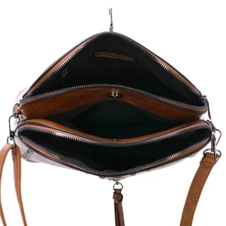 Thumbnail 2: Sam  & Hadley Triple Compartment Studded Dome Satchel with Strap 