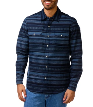 Thumbnail 1: FRYE Men's Long Sleeve Two Pocket Printed Shirt 