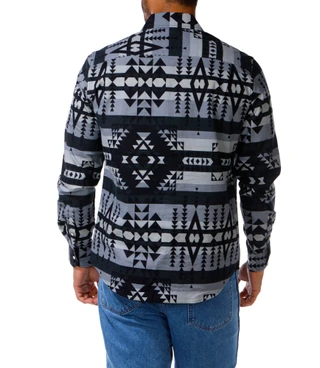 Thumbnail 2: FRYE Men's Long Sleeve Two Pocket Printed Shirt 