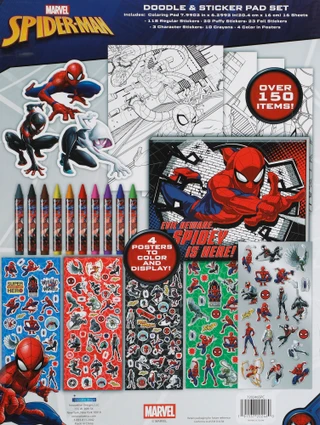 Thumbnail 2: Marvel Spidey Color & Roll Stationery Set with Rolling Case 