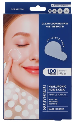 Thumbnail 1: Dermaeon 100 Ct Invisible Pimple Patches in 4 Sizes 