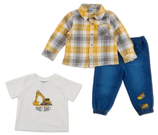 Thumbnail 1: Little Lad Baby Boys 3 Pc Pants Set 