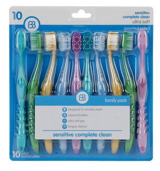 Thumbnail 1: BRUSH BUDDIES 10 Pk Ultra Soft Toothbrushes  