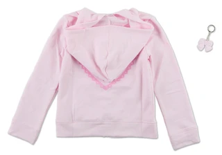 Thumbnail 2: Btween Big Girls 2 Pc Embroidered Full Zip Jacket & Keychain Set 