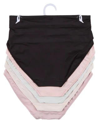 Thumbnail 2: Gloria Vanderbilt Women's 5 Pk Smoothing Microfiber Brief Panties 