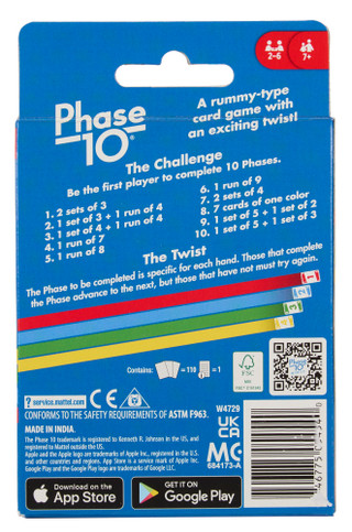 Thumbnail 2: Mattel Phase 10 Card Game 