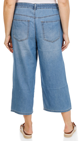 Thumbnail 2: D. Jeans Women's Plus Wide Leg Crop Jeans  