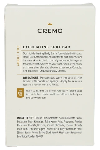 Thumbnail 2: CREMO 5 oz Bourbon & Oak Exfoliating Body Bar 