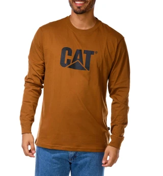 Thumbnail 1: CAT Men's Long Sleeve Logo Tee 