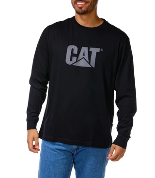 Thumbnail 1: CAT Men's Long Sleeve Logo Tee 