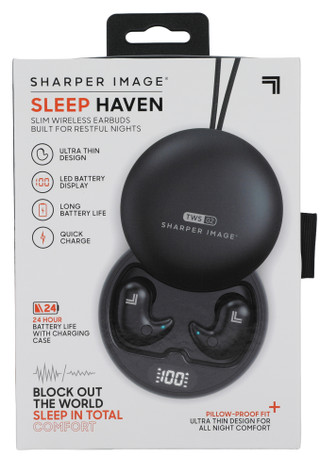 Thumbnail 1: Sharper Image Sleep Haven Slim Wireless Ear Buds  