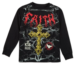 Thumbnail 1: Legends Big Boys Long Sleeve Faith Cross Graphic Top 