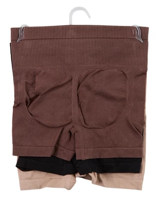 Thumbnail 2: Nautica Women's 3 Pk Ribbed Boy Cut Seamless Shaping Panty Shorts 