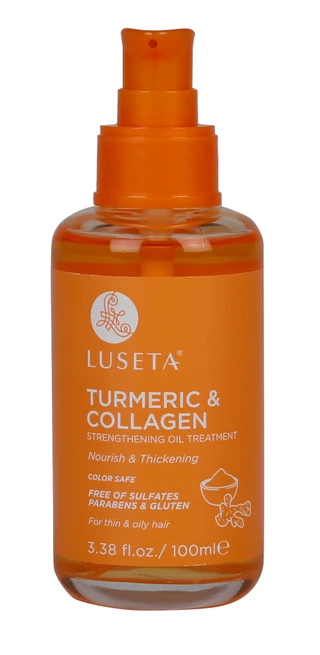Thumbnail 1: Luesta 3.3 oz Turmeric & Collagen Oil Hair Treatment  