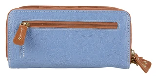 Thumbnail 3: Stone Mountain Embossed Leather Double Zip Wristlet Wallet 