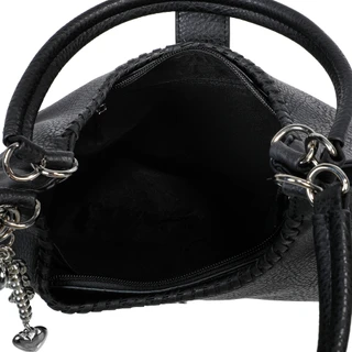 Thumbnail 2: Sage and Saddle Double Handle Satchel w/ Whipstitch & Metal Charm 