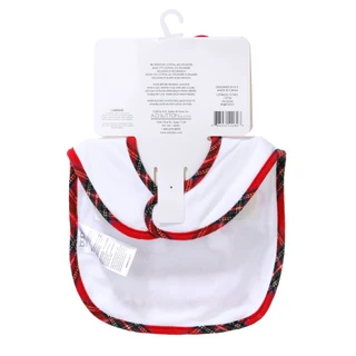 Thumbnail 2: Baby Essentials 2 Pc My 1st Christmas Santa Bib & Socks Set 
