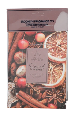 Thumbnail 1: Brooklyn Fragrance Co. 3 Pk Spiced Berry Scented Sachets 