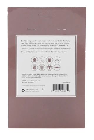 Thumbnail 2: Brooklyn Fragrance Co. 3 Pk Spiced Berry Scented Sachets 