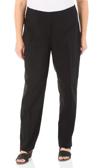 Thumbnail 1: Zac & Rachel Women's Plus Stretch Waist Pull On Pants 
