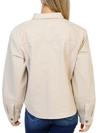 Thumbnail 2: DW Women's Sunflower Embroidered Button Up Jacket  