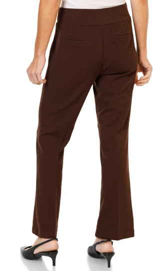 Thumbnail 2: Soho Apparel Women's Petite Pull On Straight Leg Pants  