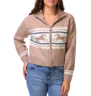 Thumbnail 1: No Comment Juniors Full Zip Cardigan 