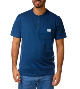 Thumbnail 1: Lee Men's Workwear Label Pocket 3 Button Henley 
