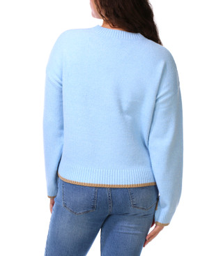 Thumbnail 2: Heart n Crush Juniors Patch Icon Pullover Sweater 