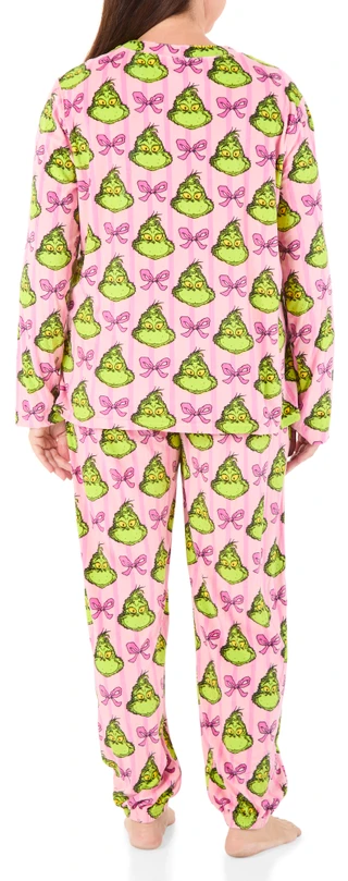 Thumbnail 2: THE GRINCH Women's 2 Pc Grinch Pajama Pants Set  