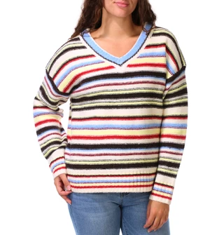 Thumbnail 1: No Comment Juniors V-Neck Pullover Sweater 