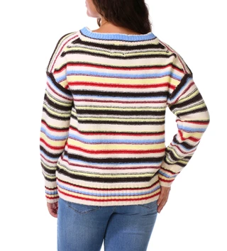 Thumbnail 2: No Comment Juniors V-Neck Pullover Sweater 