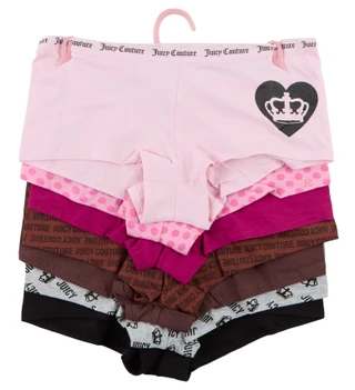 Thumbnail 2: Juicy Couture Women's 7 Pk Boy Cut Tag-Free  Logo Panties 