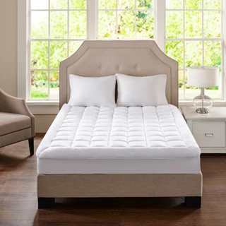 Thumbnail 14: Madison Park Madison Park Overfilled Plush Down Alternative Mattress Pad 