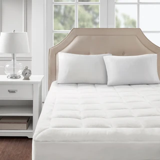 Thumbnail 21: Madison Park Madison Park Overfilled Plush Down Alternative Mattress Pad 