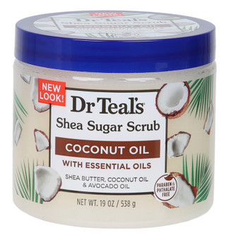 Thumbnail 1: Dr. Teal's 19 oz Coconut Oil Shea Sugar Scrub 