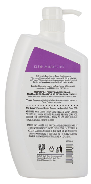 Thumbnail 2: Suave 33.8 oz Sweet Pea & Violet Pampering Body Wash 