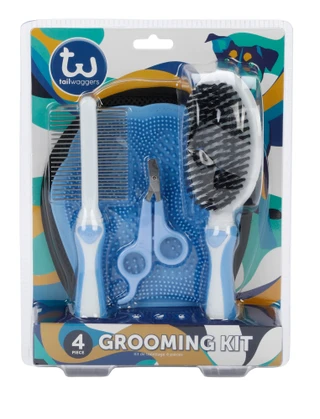 Thumbnail 1: Tail Waggers  4 Pc Dog Grooming Kit  