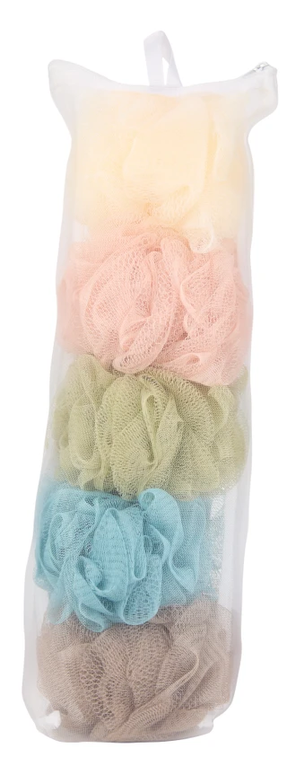 Thumbnail 2: Spa Bella 5 Pk Mesh Bath Loofahs  