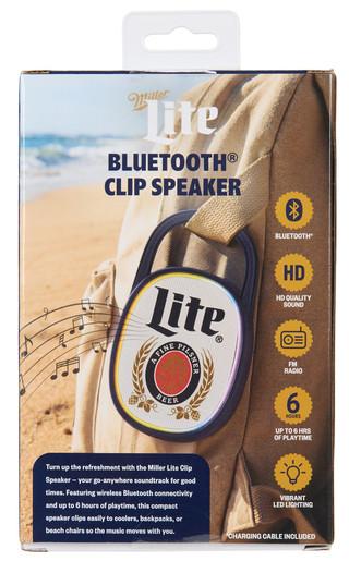 Thumbnail 2: MILLER LITE Bluetooth Clip Speaker 
