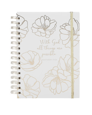 Thumbnail 1: Lila Grace With God All Things Are Possible Spiral Notebook 