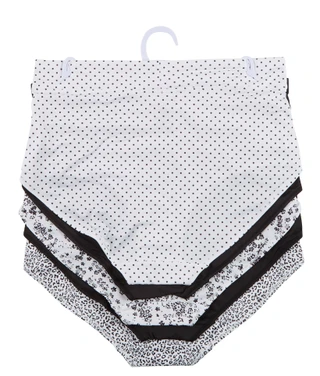 Thumbnail 2: Gloria Vanderbilt Women's Plus 5 Pk Smoothing Microfiber Brief Panties 